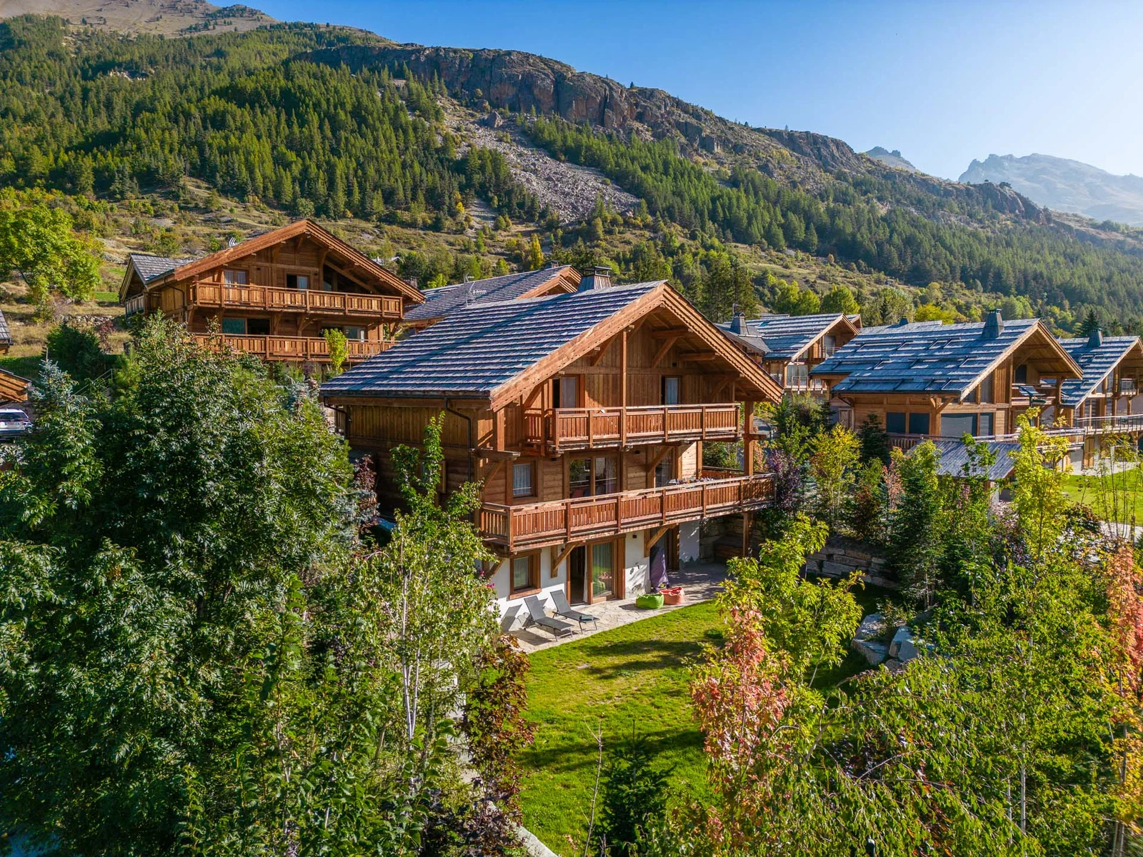 Chalet Le Flocon — vue aérienne du chalet