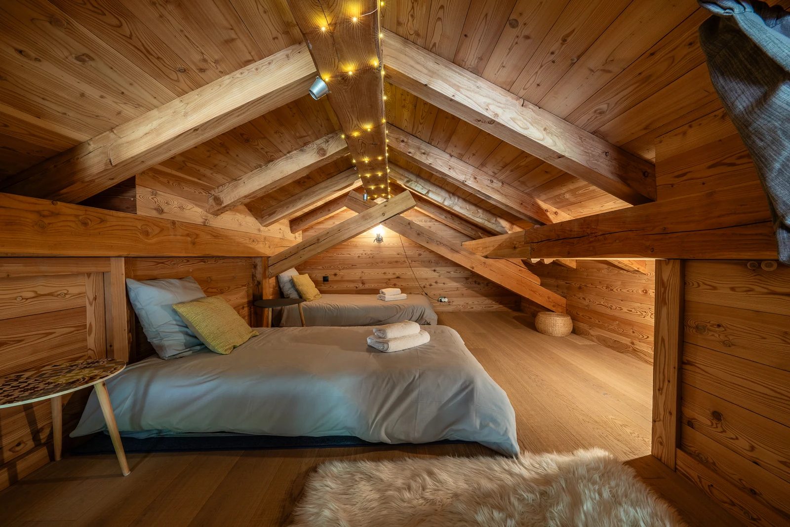 Chalet Le Mélézin — dortoir sous les combles